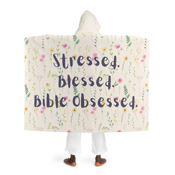 Bible Obsessed Hooded Fleece Blanket