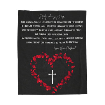 Love We Share Velveteen Plush Blanket