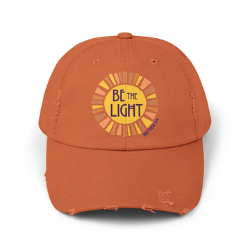 Be The Light Distressed Baseball Cap