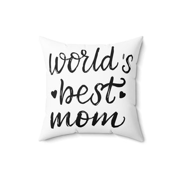 World's Best Mom Decorative Square Pillow