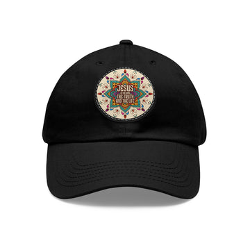 Jesus Is Baseball Cap with Leather Patch