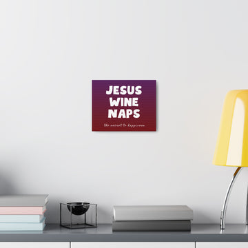 Jesus Wine Naps Canvas Gallery Wrap