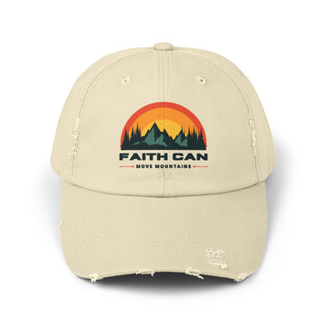 Faith Can Distressed Baseball Cap