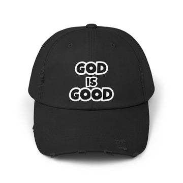 God is Good Distressed Baseball Cap