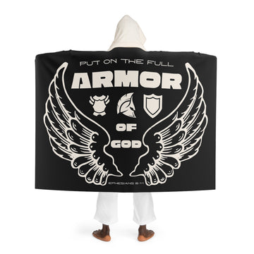 Armor of God Hooded Fleece Blanket