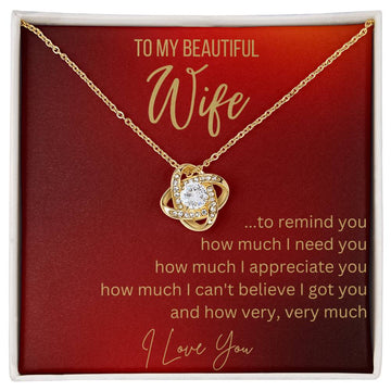 I Got You Love Knot Necklace