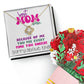Necklace Gift and Box with Best Mom Card - Mother's Day