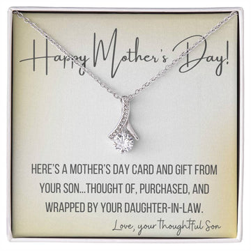 Necklace Gift and Box with Daughter-In-Law Card - Mother's Day