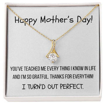 Necklace Gift and Box with Perfect Card - Mother's Day