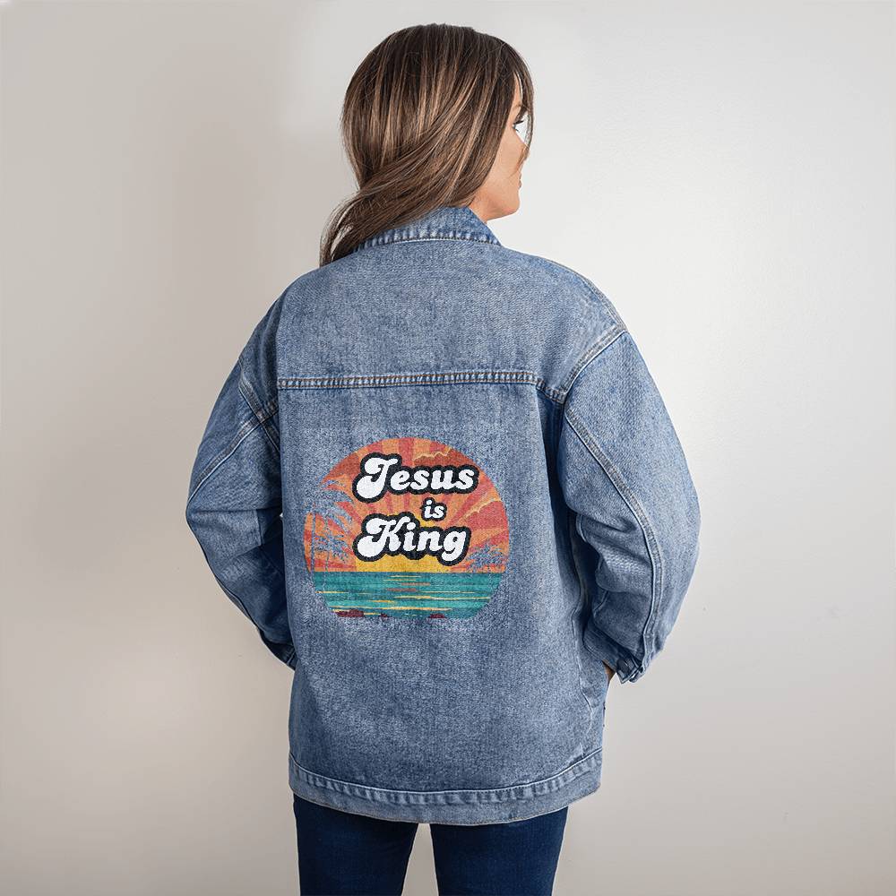 Jesus is King Denim Jacket