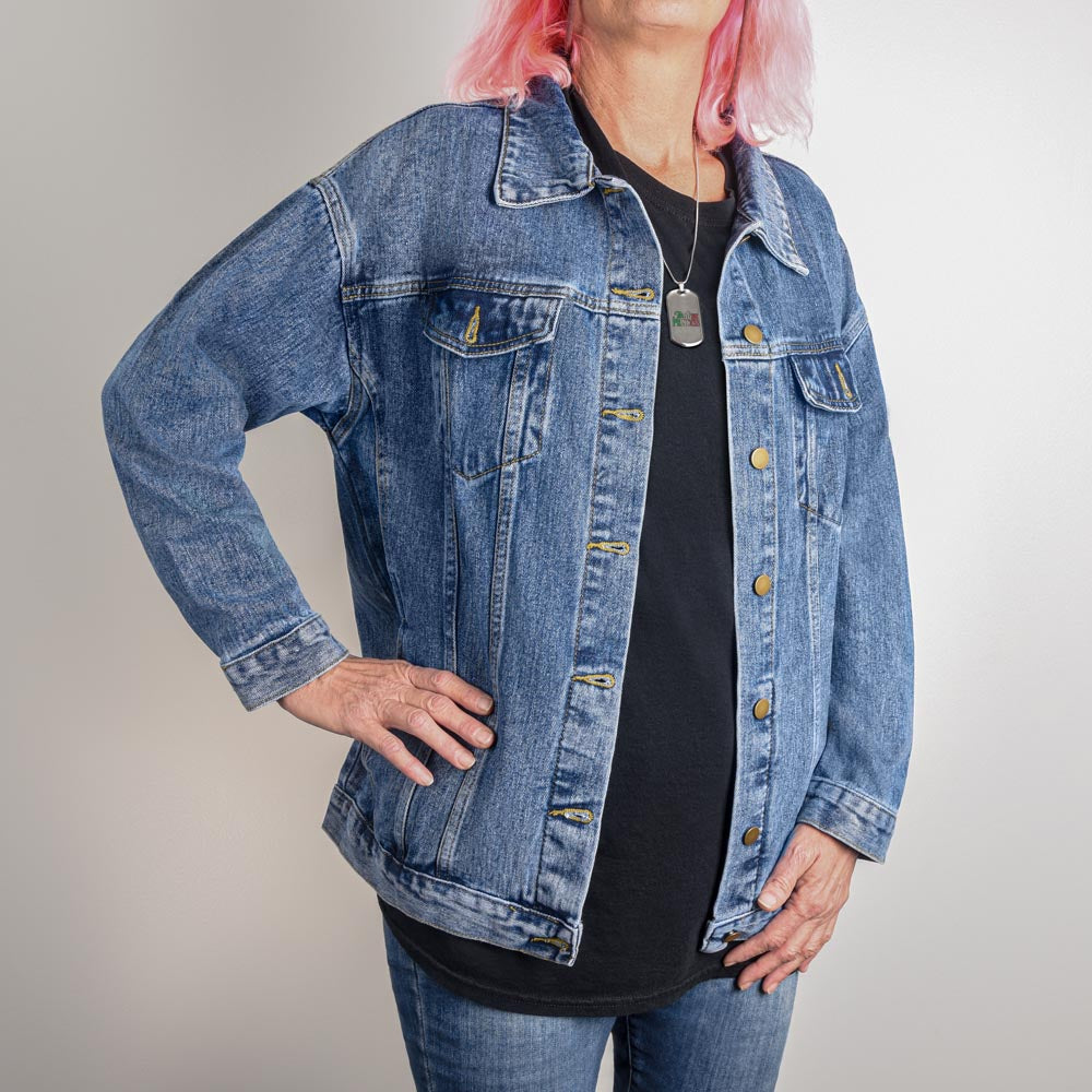 Play Hard Pray Hard Denim Jacket